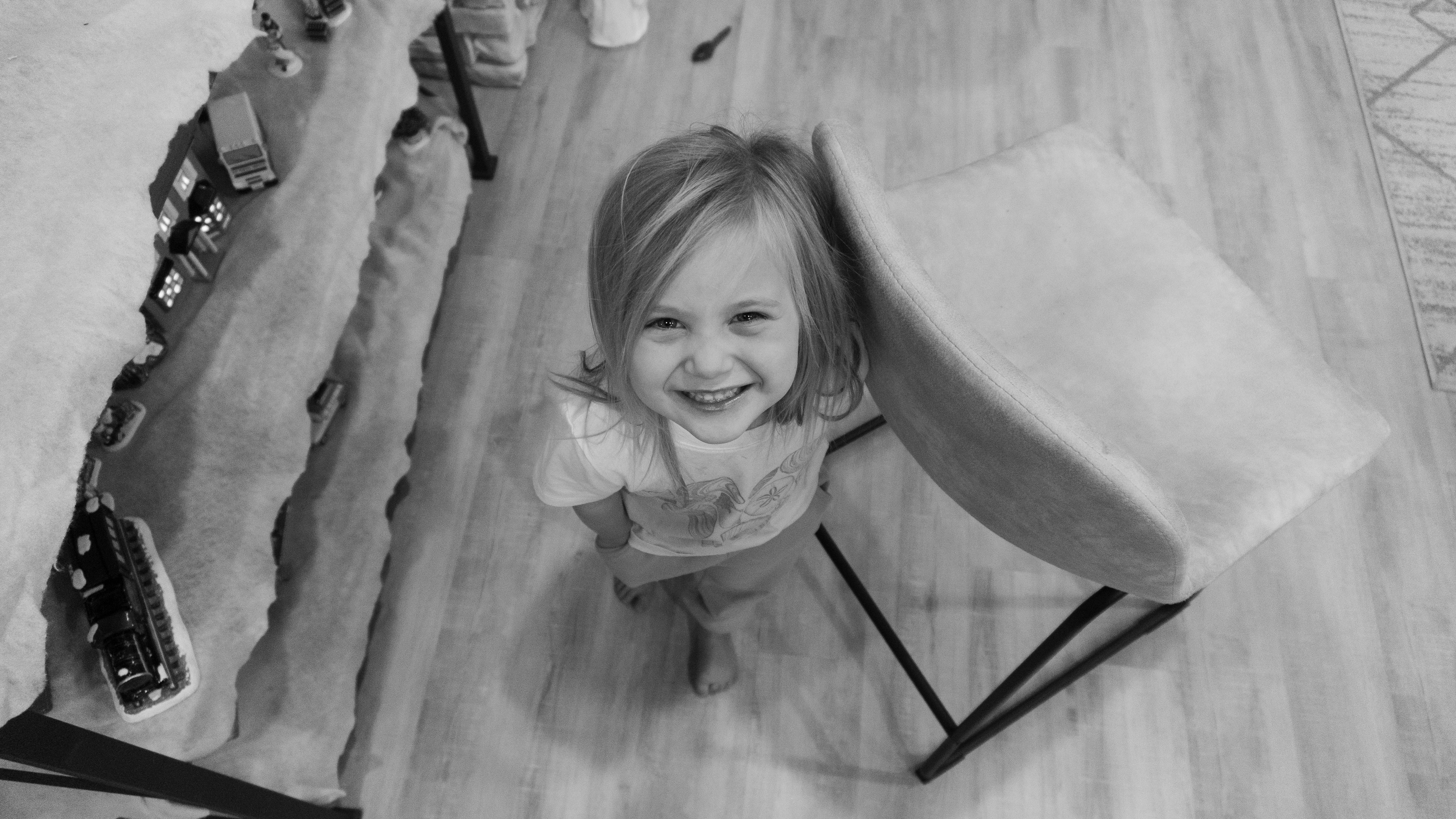 Josie smiles for a photo whilst playing during Garner/Patterson group.
